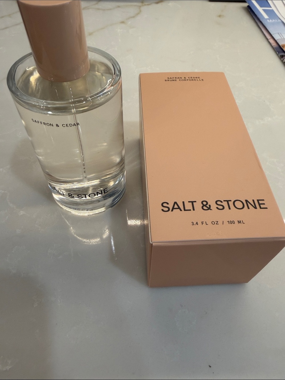 NEW Salt & Stone Saffron & Cedar Body Mist 3.4 oz